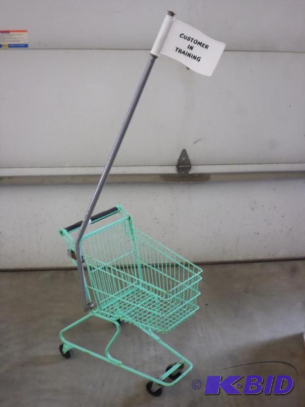 lot 11 image: Toddlers Miniature Shopping Cart...