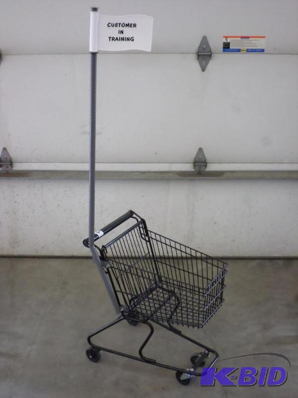 lot 12 image: Toddlers Miniature Shopping Cart...