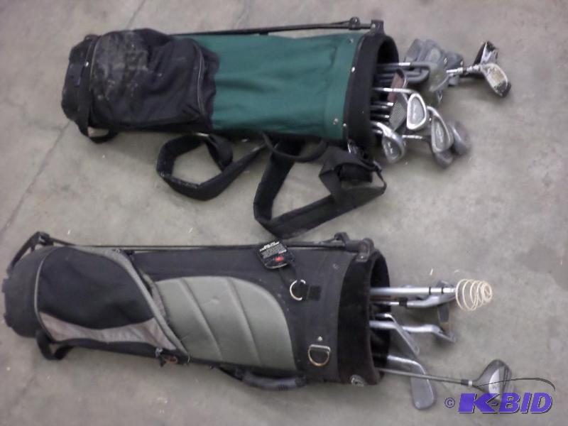 lot 47 image: (2) Golf Bags With Sets Of Clubs...