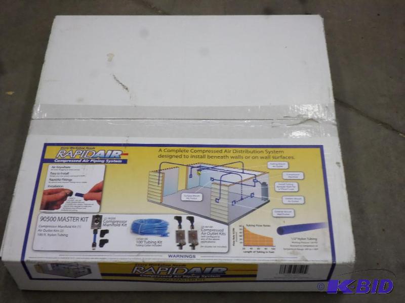 lot 62 image: Rapid Air 90500 Master Kit Compressed Air Pip...