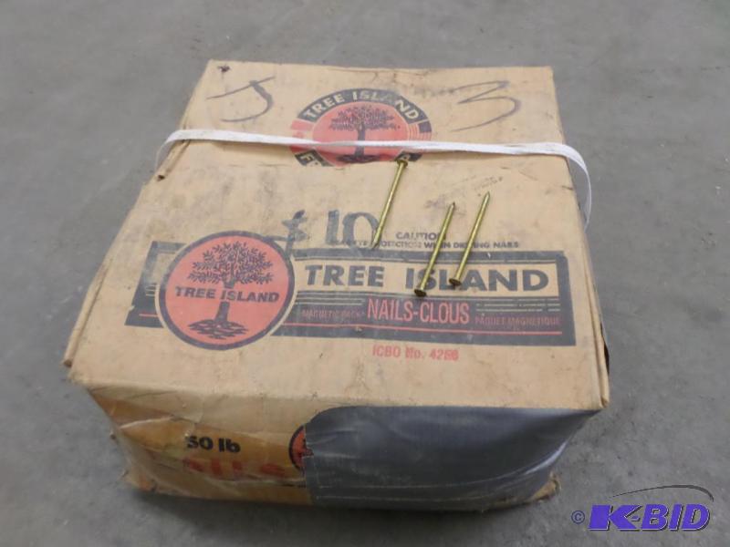 lot 71 image: 50# Box Of 2.5" Nails...