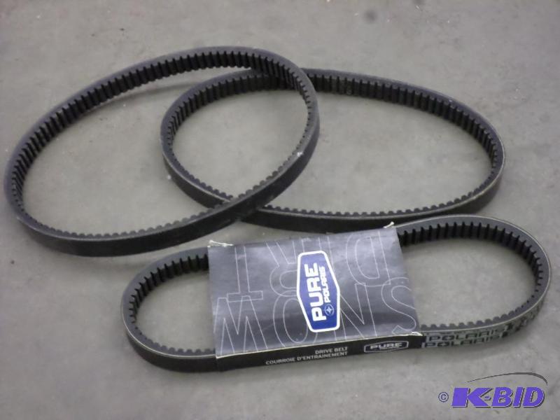 lot 78 image: (3) Polaris Snowmobile Belts...