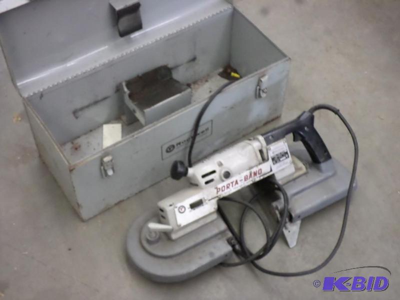 lot 86 image: Rockwell Porta-Band 120Volt Bandsaw With Case...
