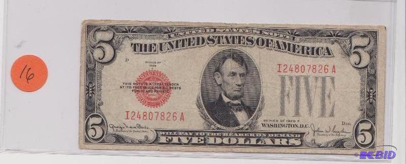 1963 Red Seal $5.00