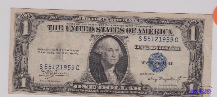 1935 A $1.00 Blue Seal Silver Certificate