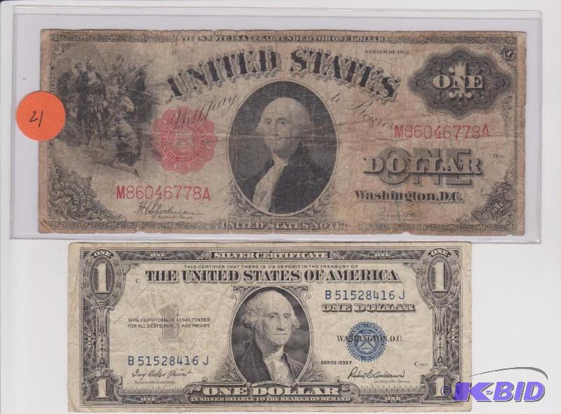 1917 Large Size Red Seal $1.00