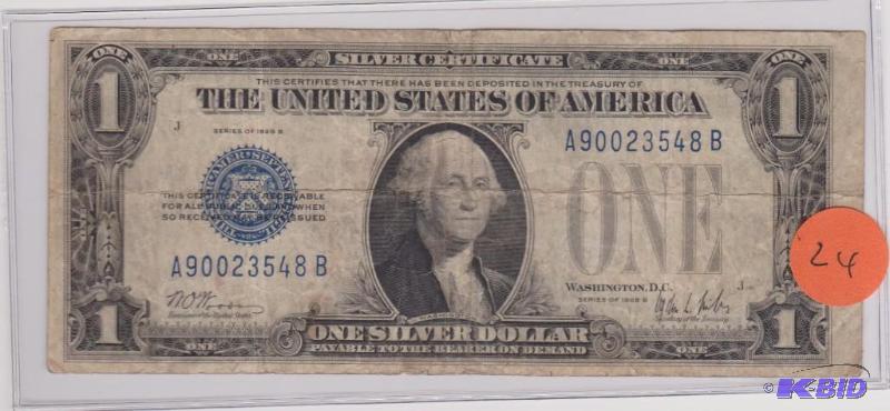 1928 B Funny Back Blue Seal $5.00