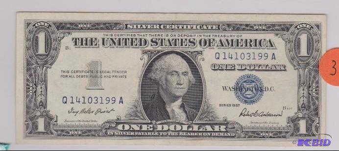 1957 $1.00 Silver Certificate