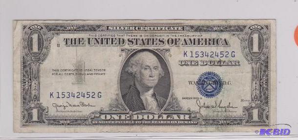 1935 D $1.00 Silver Certificate