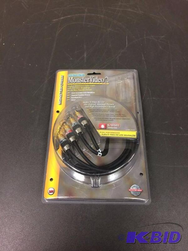 lot 12 image: NEW Genuine Monster Cable MonsterVideo 2 Aud...