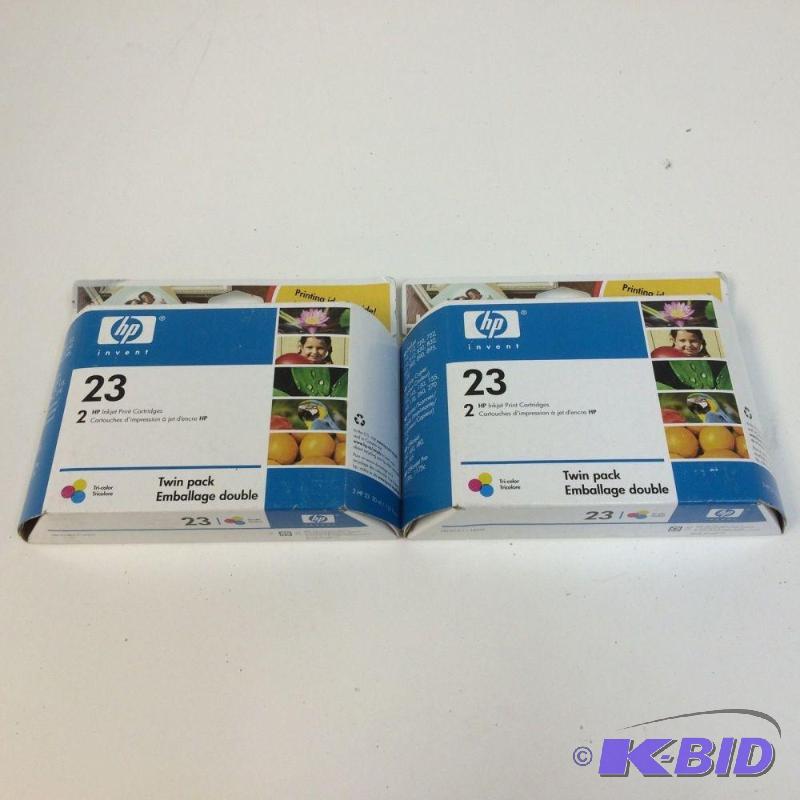 lot 13 image: Lot of (2) NEW Genuine HP 23 Print Cartridges...