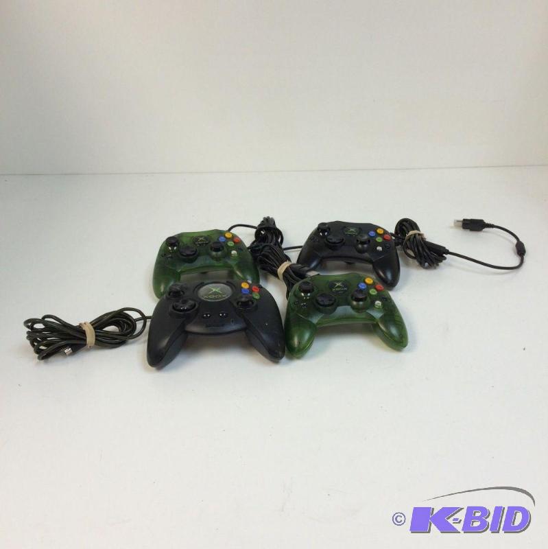 lot 16 image: Lot of (4) Genuine OEM Microsoft XBOX Classic...