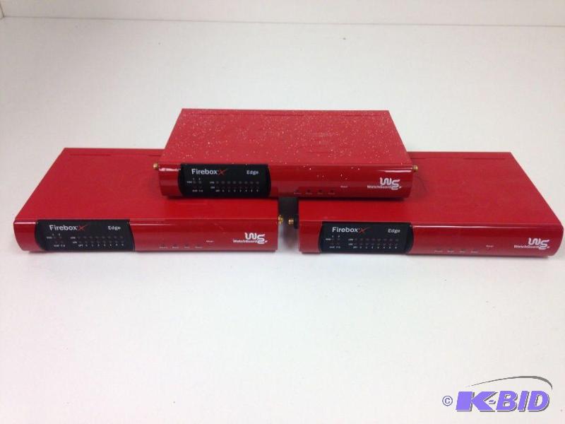lot 22 image: Lot of (3) WatchGuard Firebox X5 Edge WAN Wir...