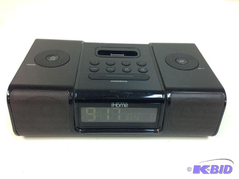 lot 30 image: iHome ip9 Aple Device Dock AMFM Radio Alarm...