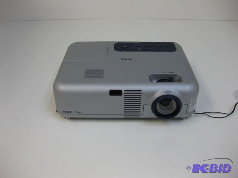 lot 9 image: NEC LCD Projector Model VT465 Projector is ...