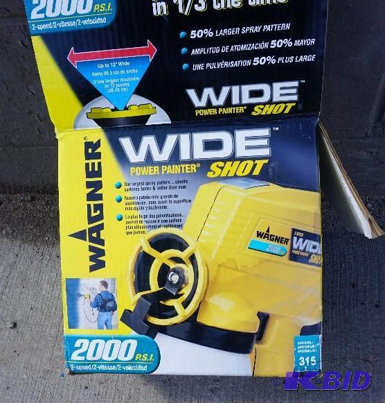 lot 18 image: Wagner Model 315 2 Speed 2000 PSI Wide Shot P...