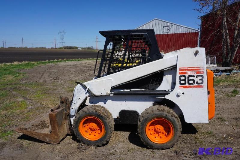 lot 5 image: 1999 Bobcat 863 Turbo Skid Loader Skid St...