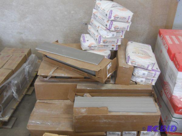 Pallet of Assorted TileGrout