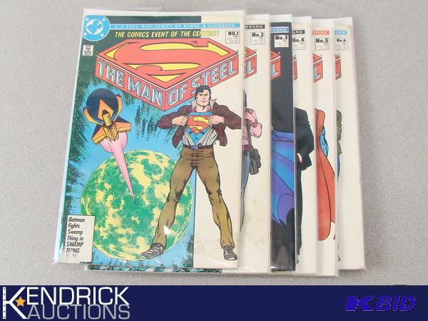 6 - 1986 Series DC The Man of Steel Comic Books