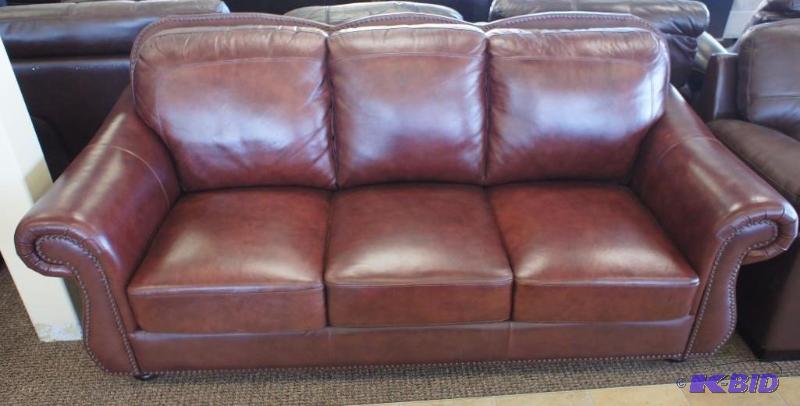 NEW  Dura Blend Burgundy Sofa. 83...