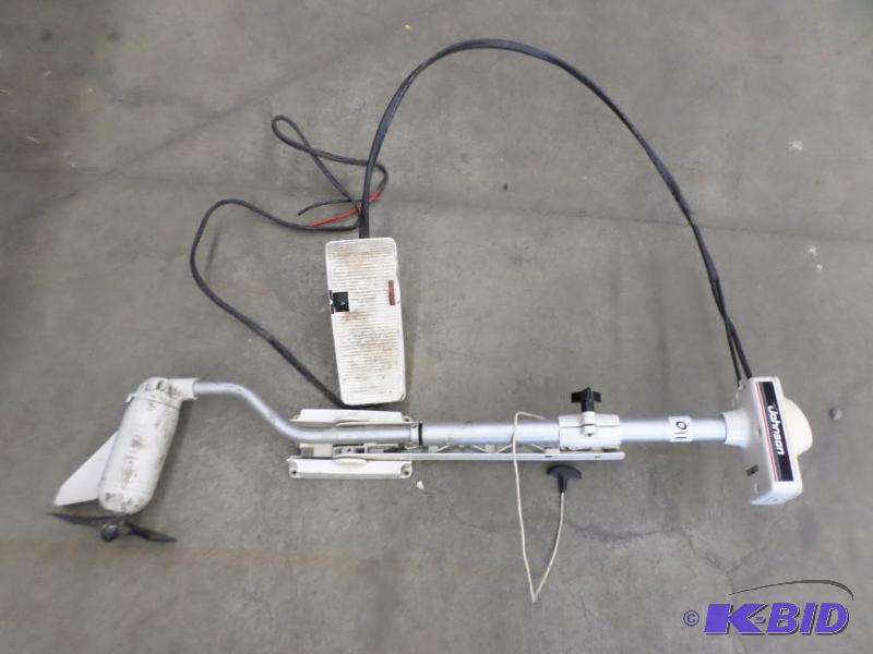 lot 110 image: Johnson 12Volt Trolling Motor Set, Untested...
