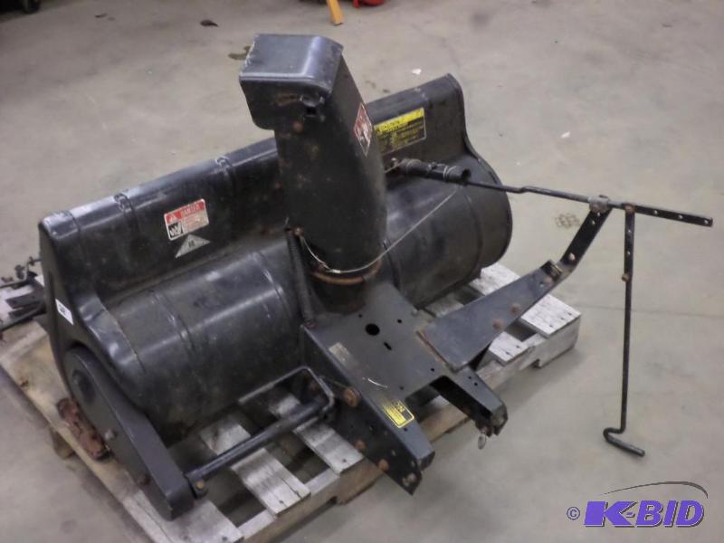 lot 28 image: 42" Front Mount Lawn Tractor Snowblower ...