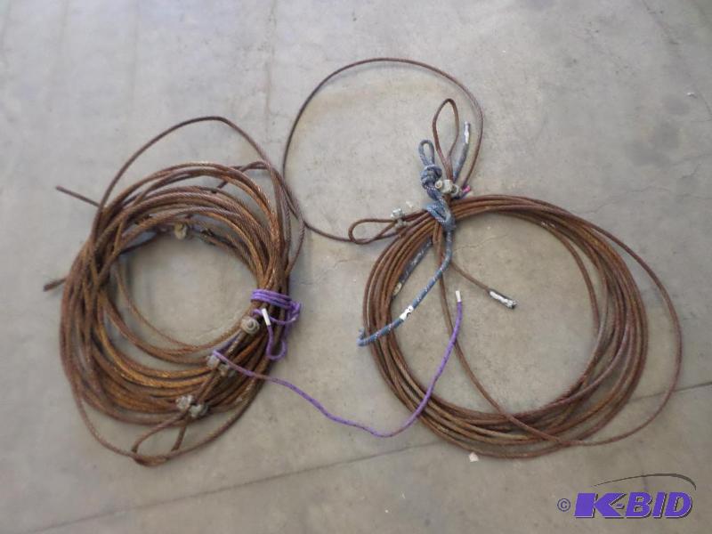 lot 50 image: (2) Spools Of Stranded Steel Cable, Used...