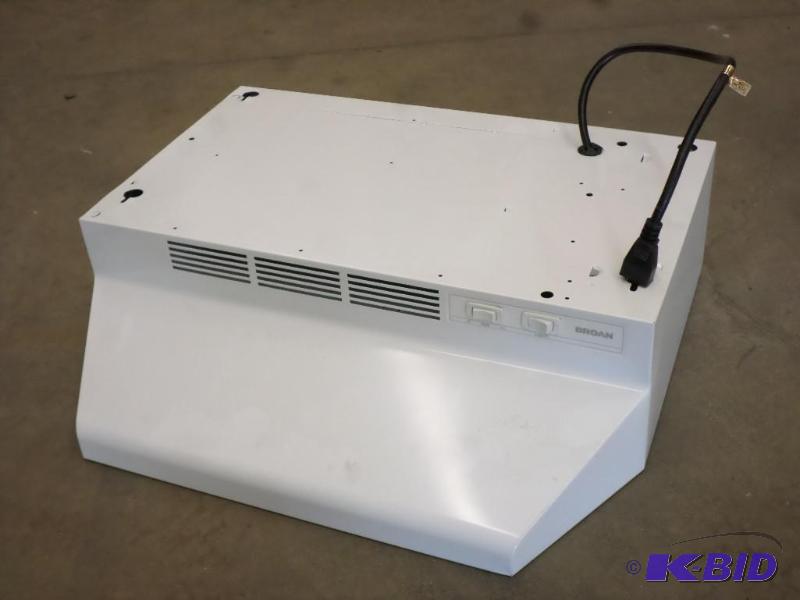 lot 64 image: New Broan 21" Lighted 2-Speed Stove Hood...