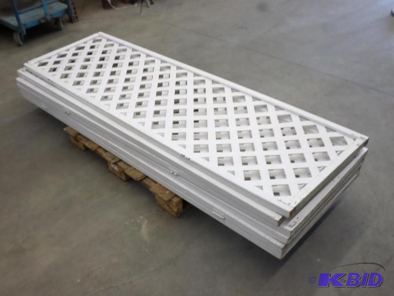 lot 73 image: (3) 52&quotx8ft Folding Wooden Dividers...