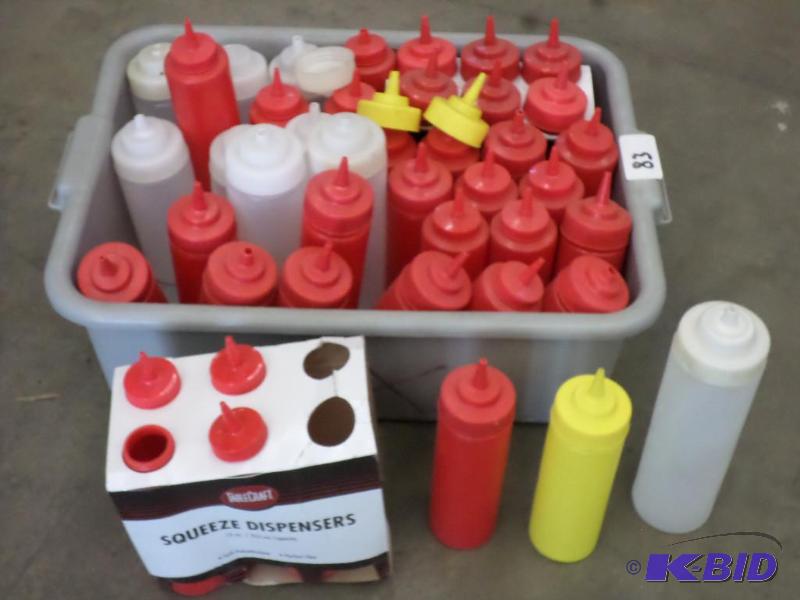 lot 83 image: Lot Of Ketchup & Etc Dispenser Bottles...