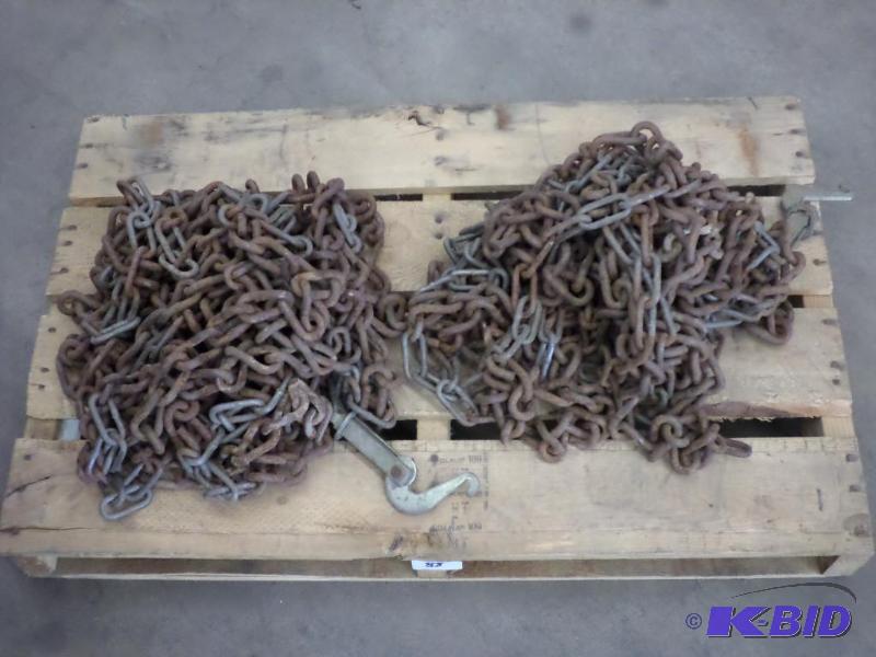 lot 88 image: Set Of 38" Farmall-M Tractor Tire Chains...
