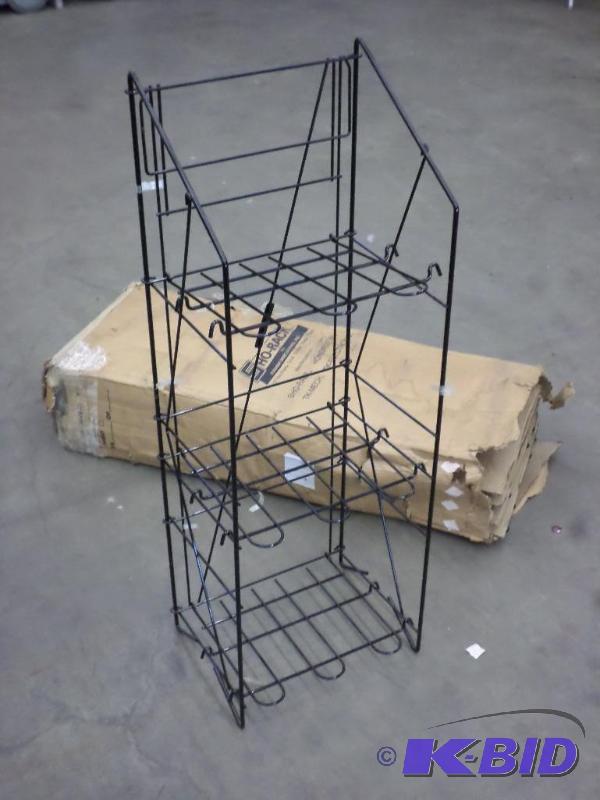 lot 93 image: (5) New Sho-Rack 3-Level MagazineNewspaper R...