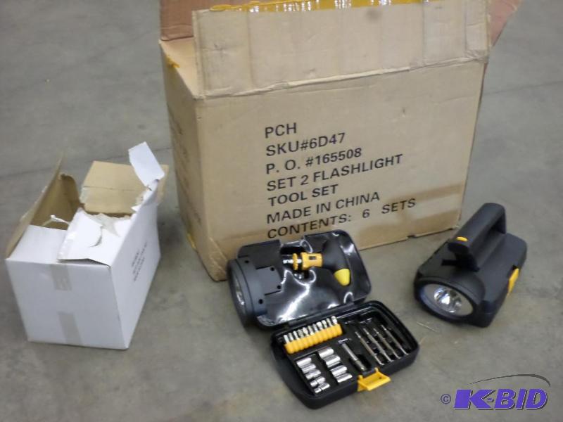 lot 96 image: New Case Of Emergency FlashlightTool Sets, (...