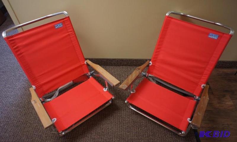 New Rio Beach Chairs - (2) total in this lot ...
