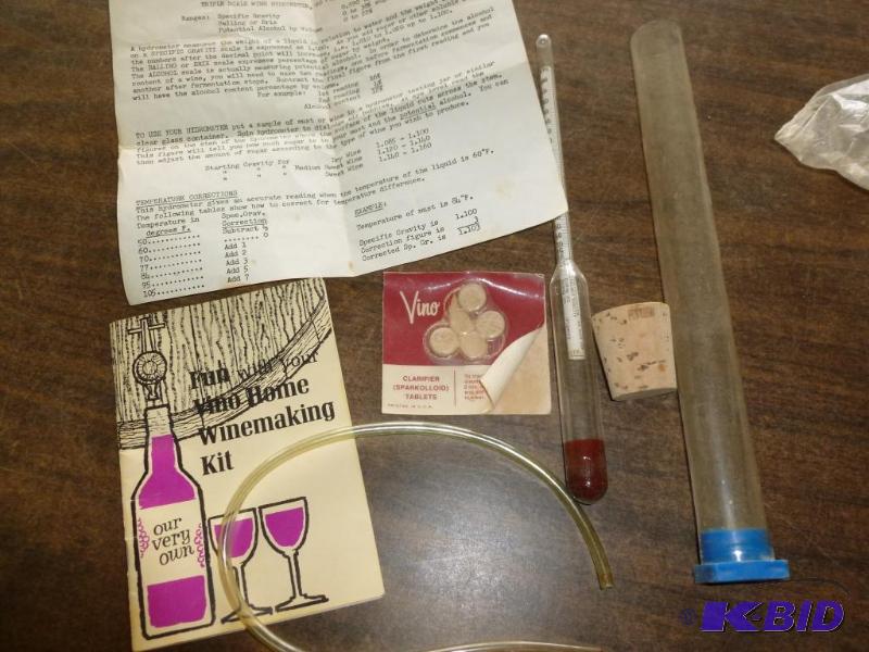 lot 146 image: Lot of home wine making items. ...