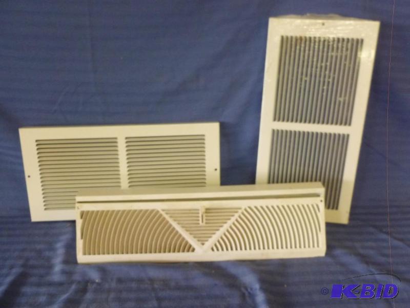 lot 153 image: Heat register and two cold air intake grills....