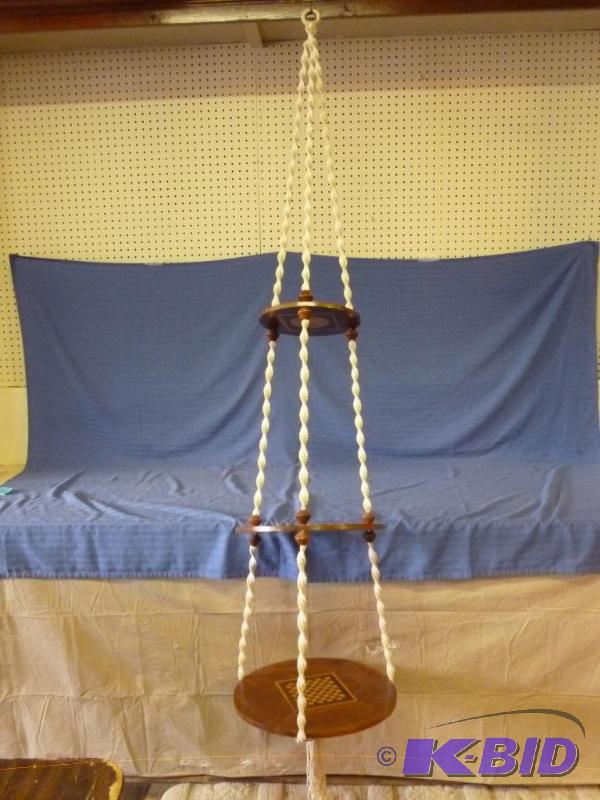 lot 159 image: Beautiful custom made three tiered black waln...