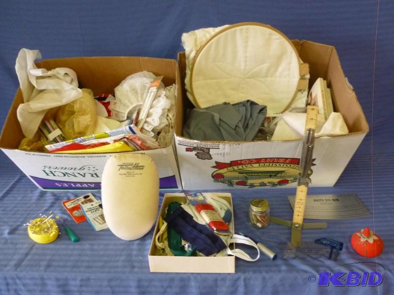 lot 164 image: Huge lot of sewing room items that includes m...