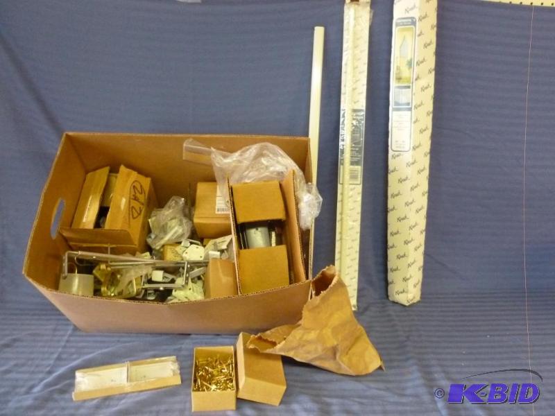lot 171 image: Huge lot of drapery hardware and related item...