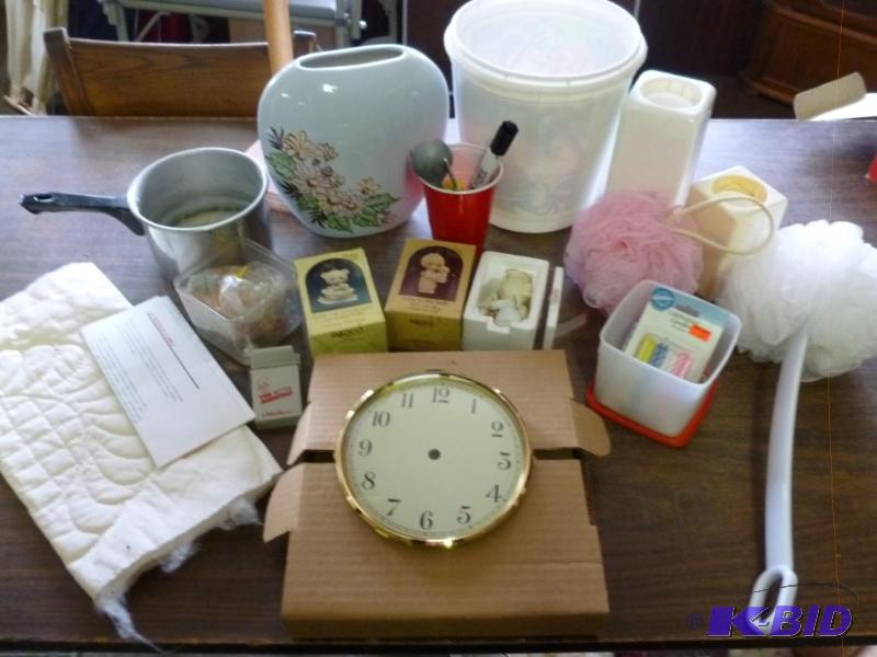lot 172 image: Large lot of decorative items and a new clock...
