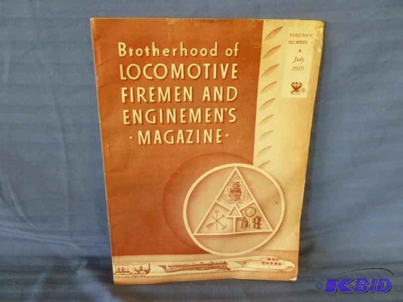 lot 20 image: Locomotive Firemen and Engineers magazine. 19...