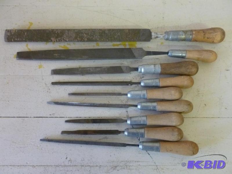 lot 31 image: Lot of nine vintage Lutz File & Tool Co. ...