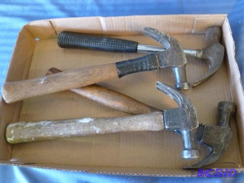 lot 53 image: Lot of four hammers. ...