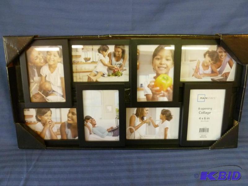 lot 79 image: Mainstays 8-opening 4x6 picture collage, meas...