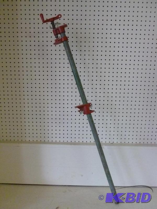 lot 88 image: Heavy duty pipe clamp, measures 43" L.&n...