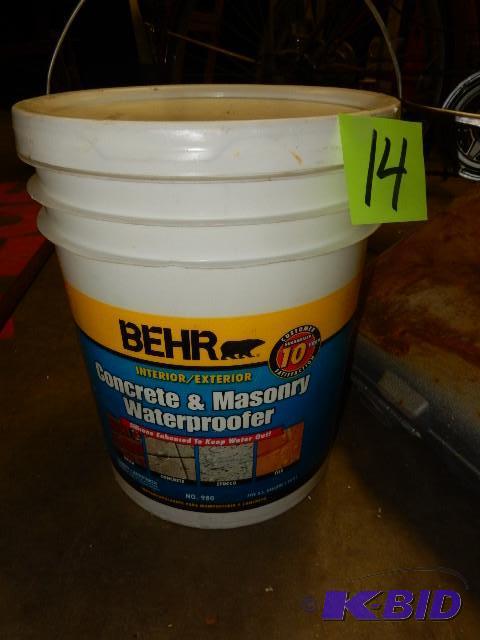 5 Gallon Pail, Behr Concrete and Masonry Waterproofer