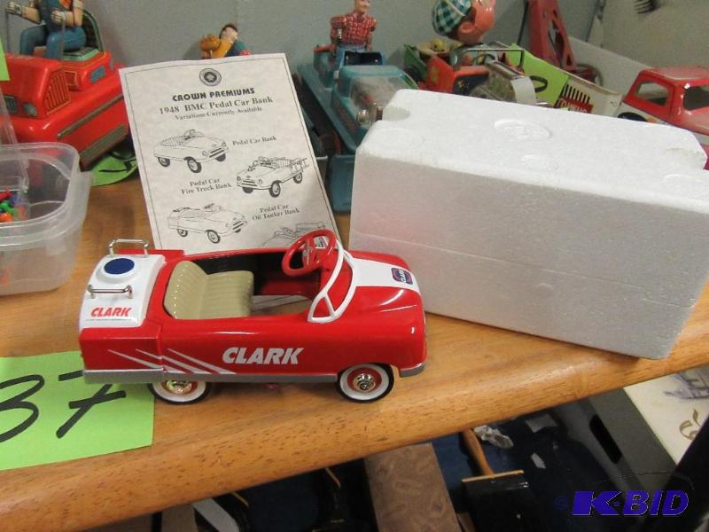 Clark Die Cast Peddle Car
