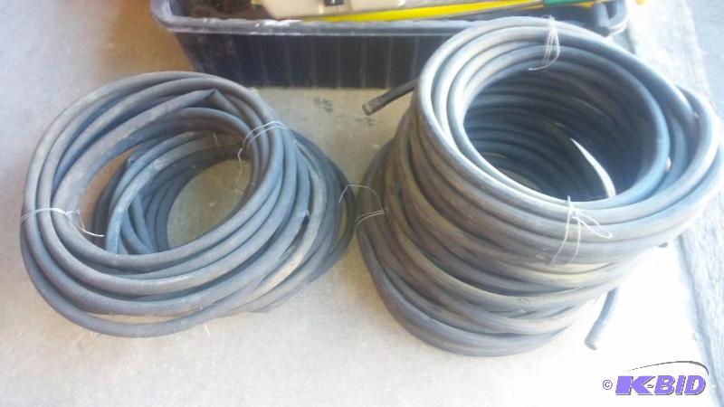5 hoses, 2 soaker, 3 garden