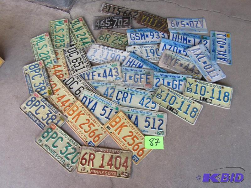 Lot of License Plates