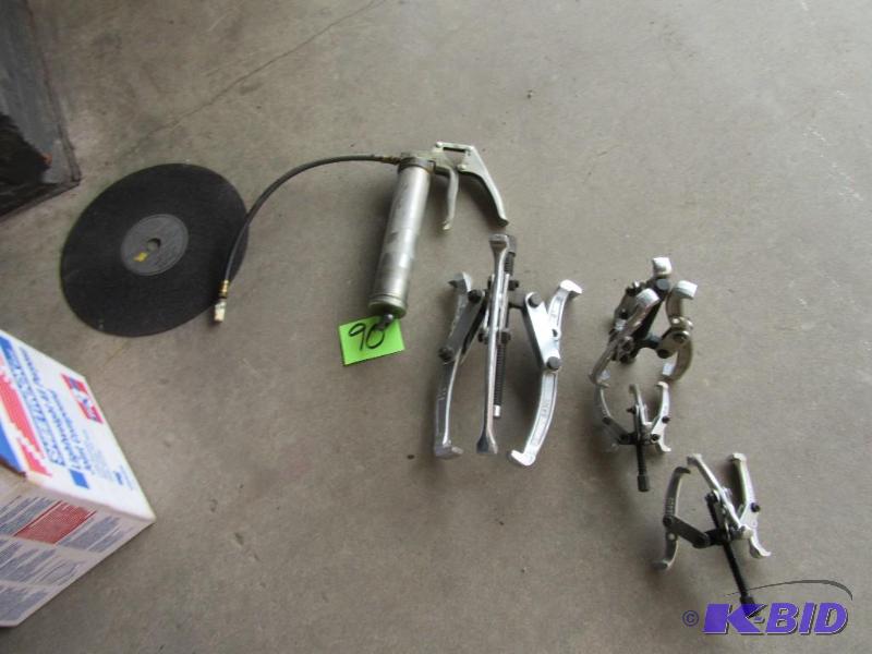 Bearing Pullers, Grease Gun, Cut off Wheel Blade
